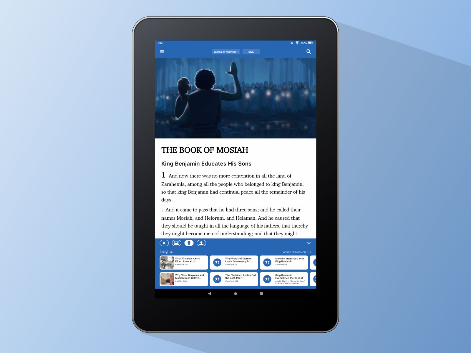 Screen of Mosiah on ScripturePlus Amazon Kindle