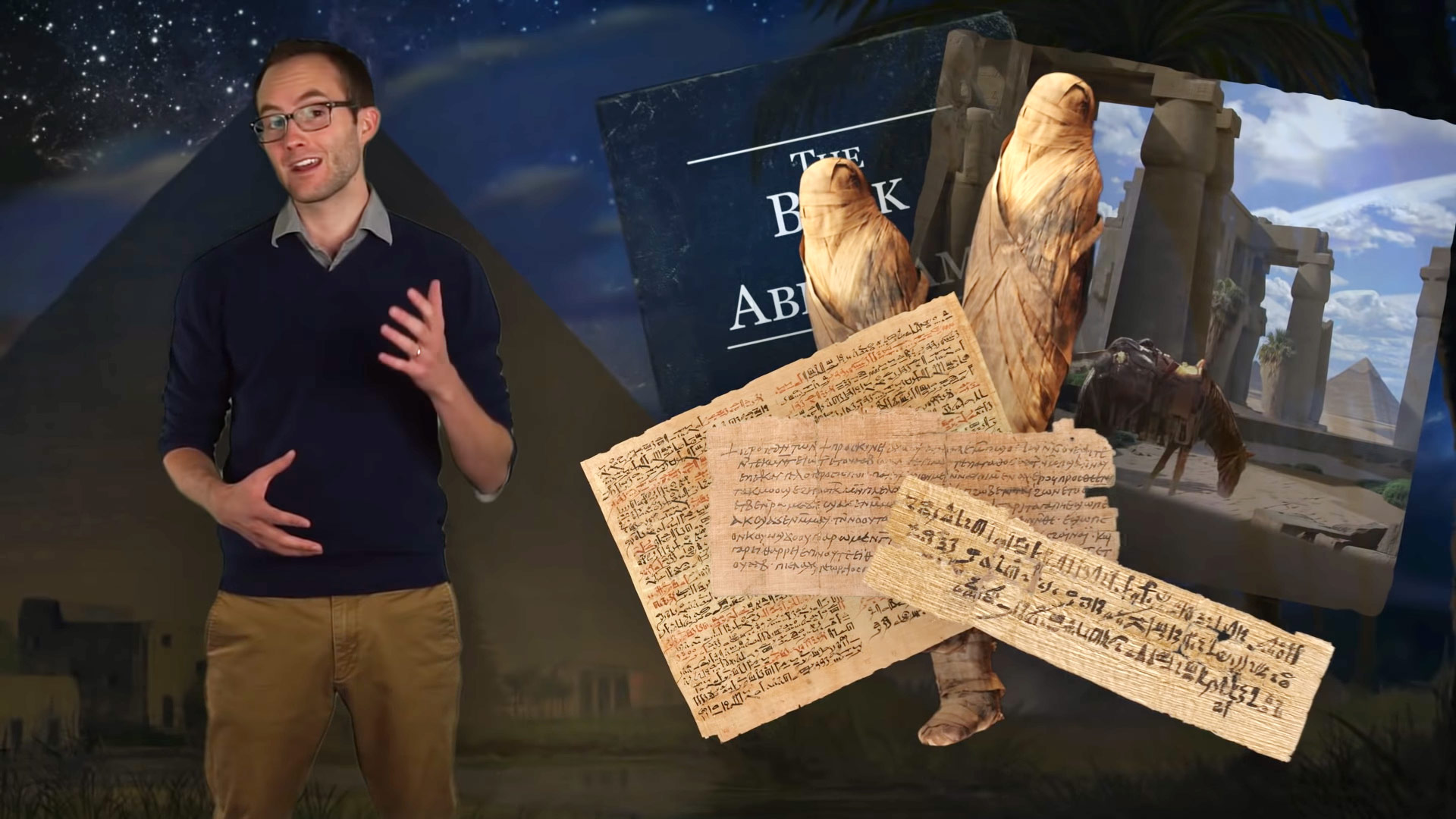 Screenshot of an evidence video on the Book of Abraham featuring David Snell.